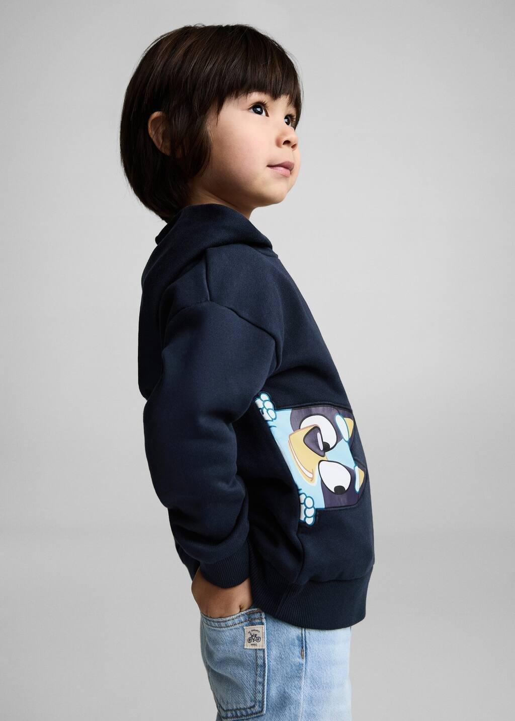 Navy Bluey-Print Sweatshirt, Baby Boy, , large image number 5
