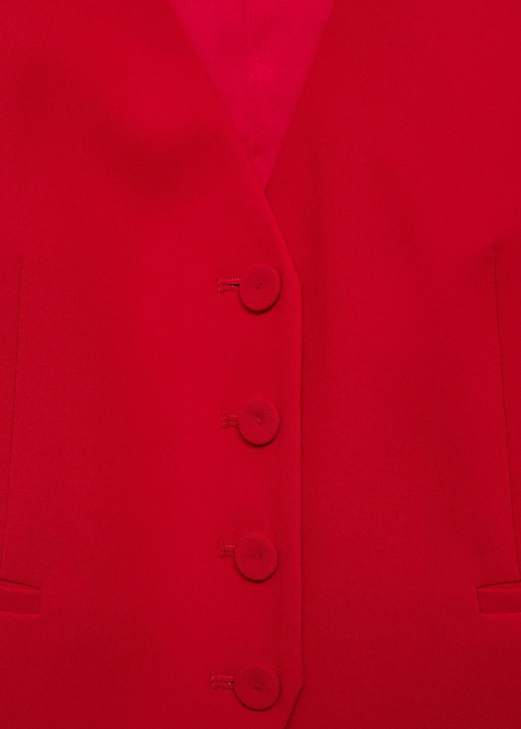 Red Suit Waistcoat With Buttons, , large image number 9