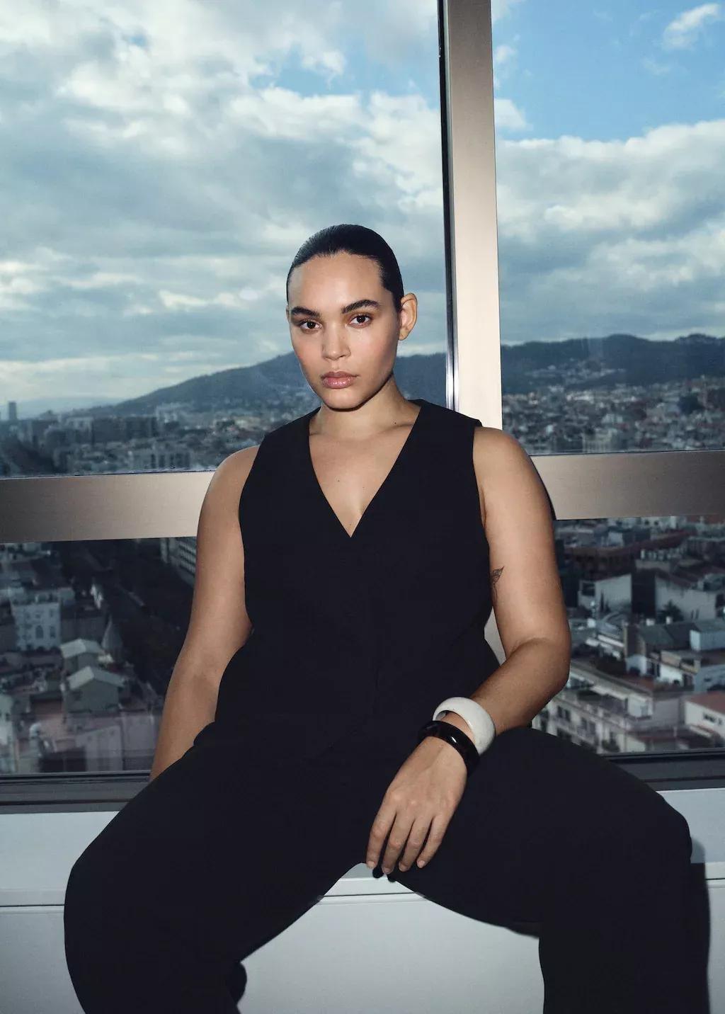 Black Suit Waistcoat With Buttons, Black, large image number 8