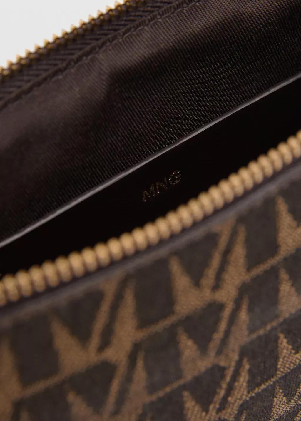 Brown Chain Bag With Printed Logo, 0201_32, large image number 1