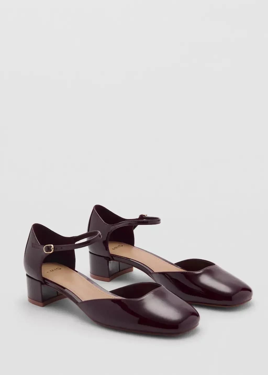 Red Patent Heeled Shoes, , medium