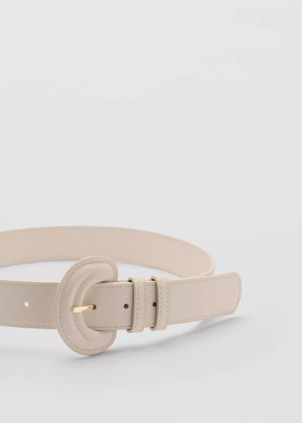 Beige Buckle Belt, , large image number 0