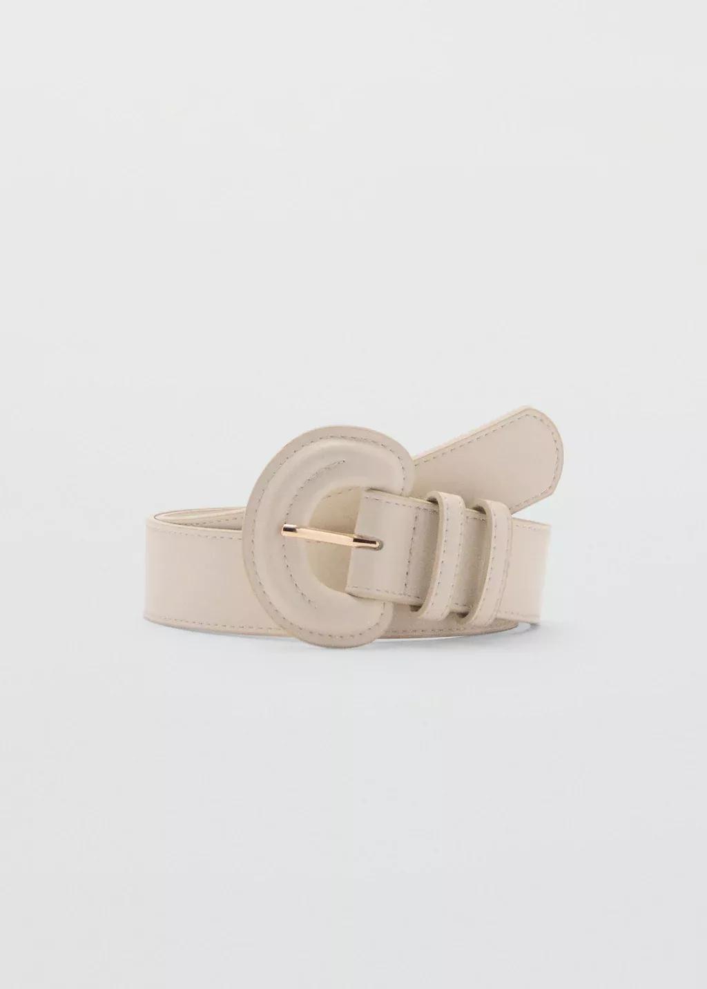 Beige Buckle Belt, , large image number 4