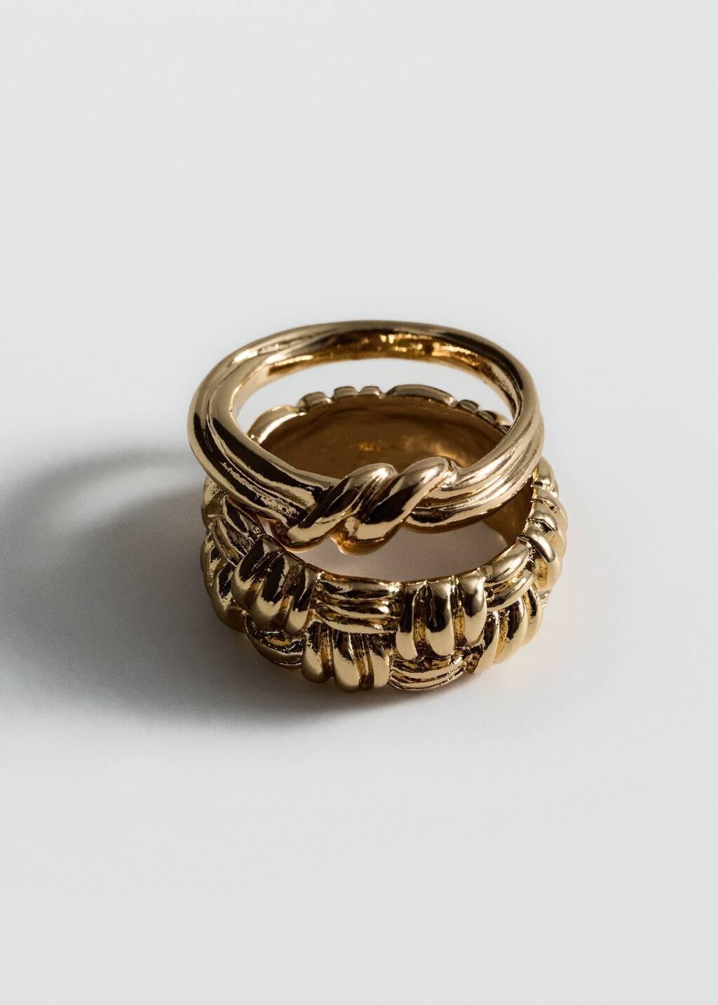 Gold Set Of Combination Rings, , medium