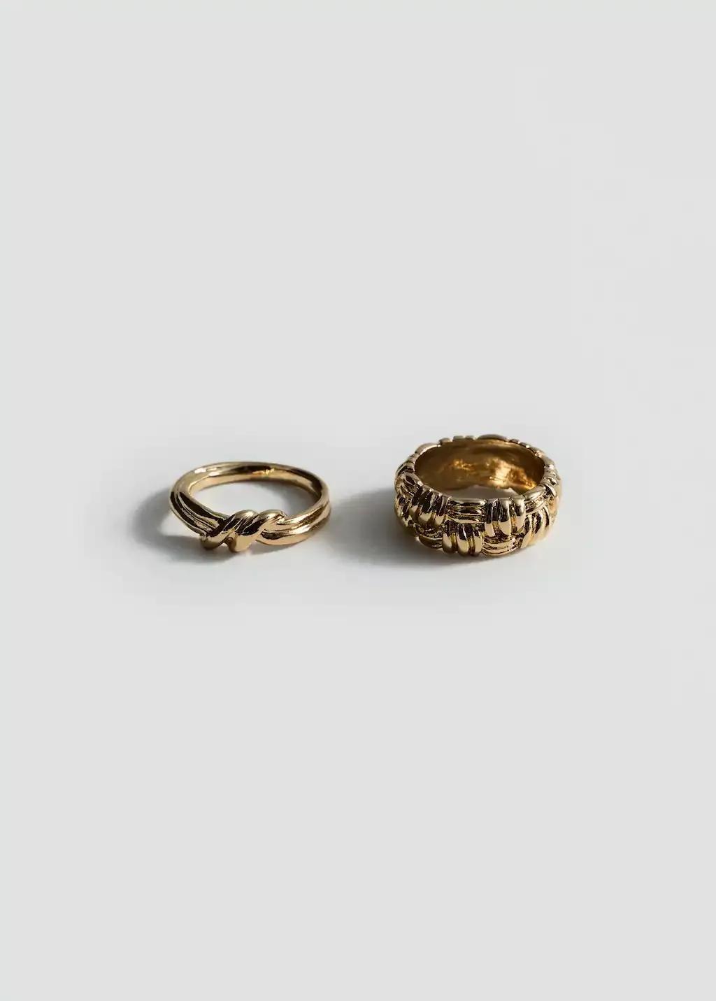 Gold Set Of Combination Rings, , large image number 3