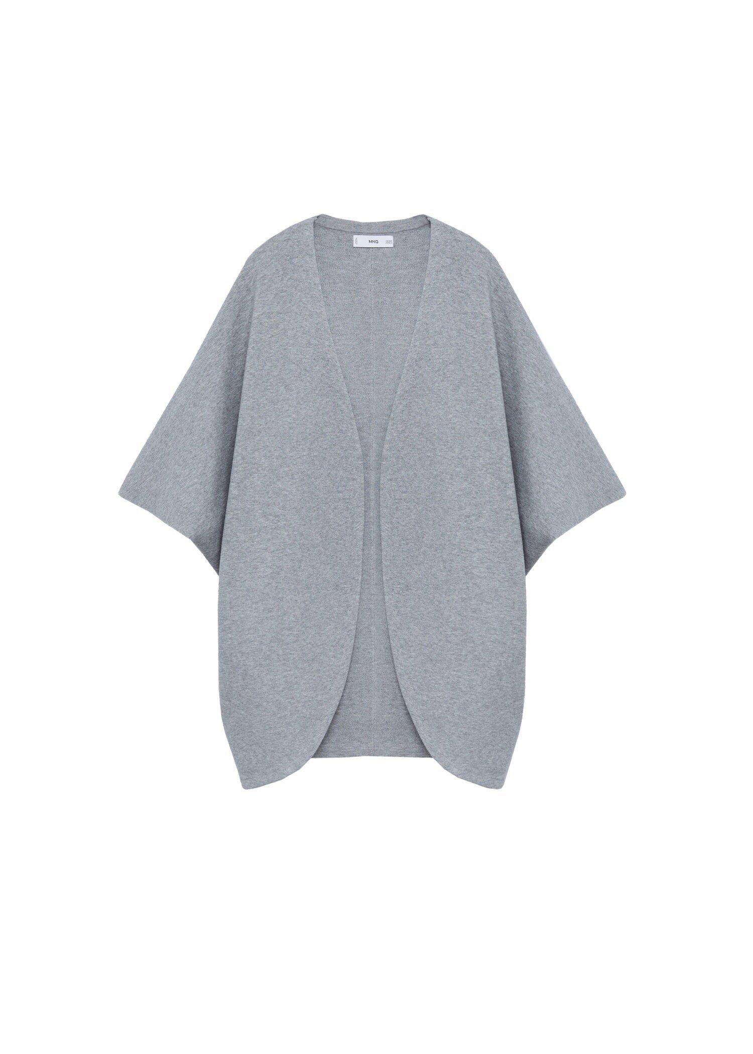 grey Knit oversize cape, Women, , large image number 2