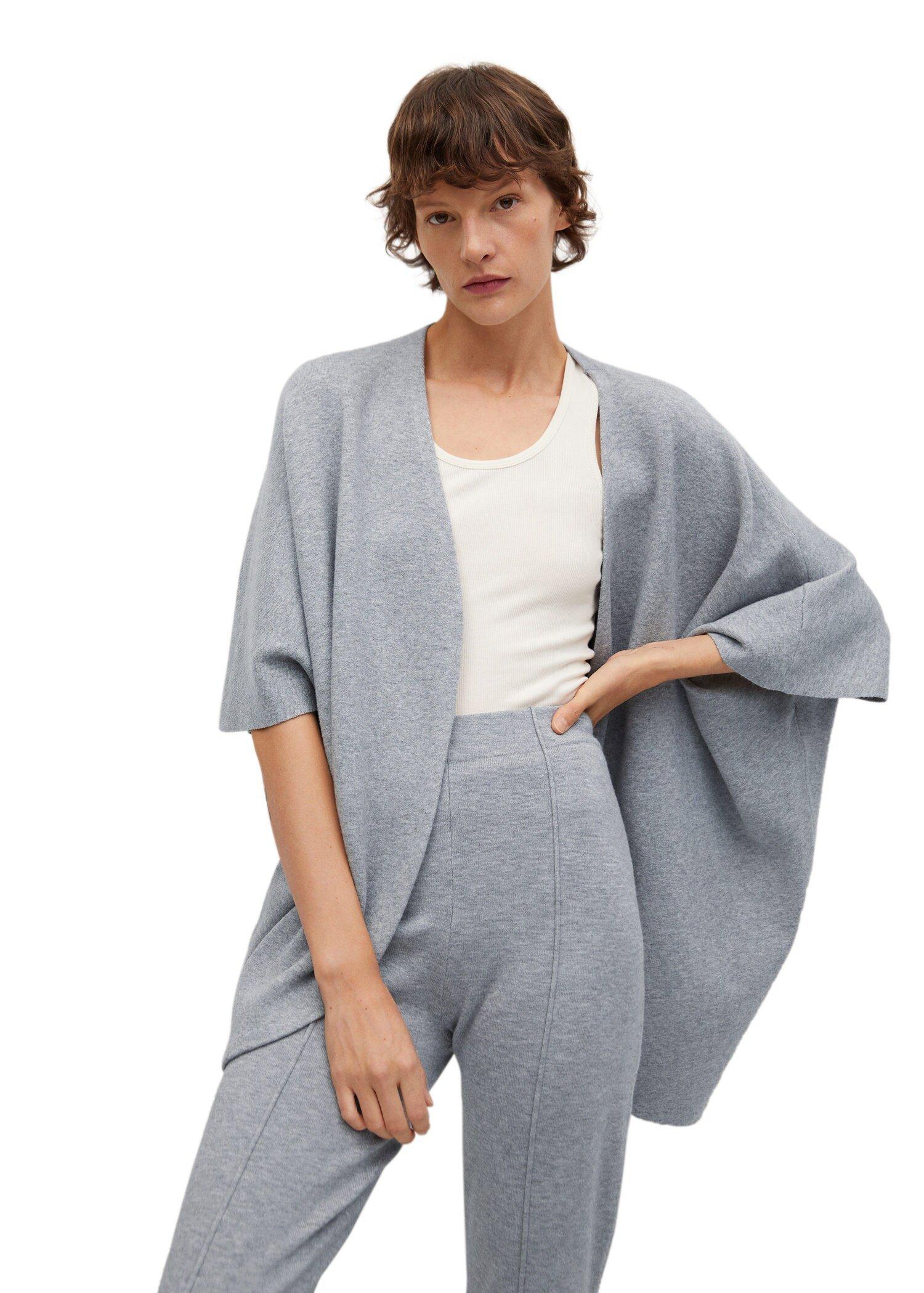 grey Knit oversize cape, Women, , large image number 5