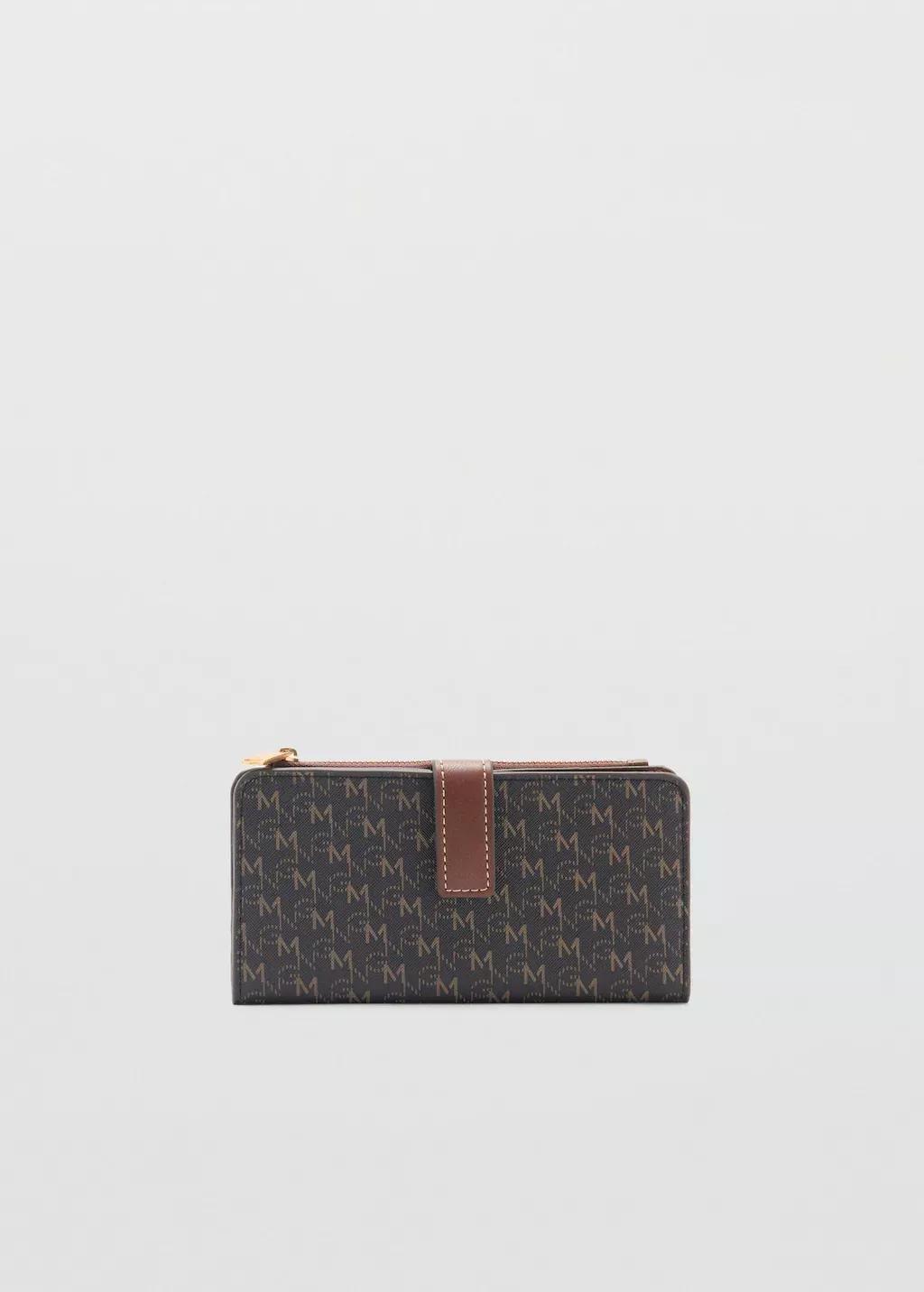 Brown Wallet With Printed Logo, 0201_30, large image number 4
