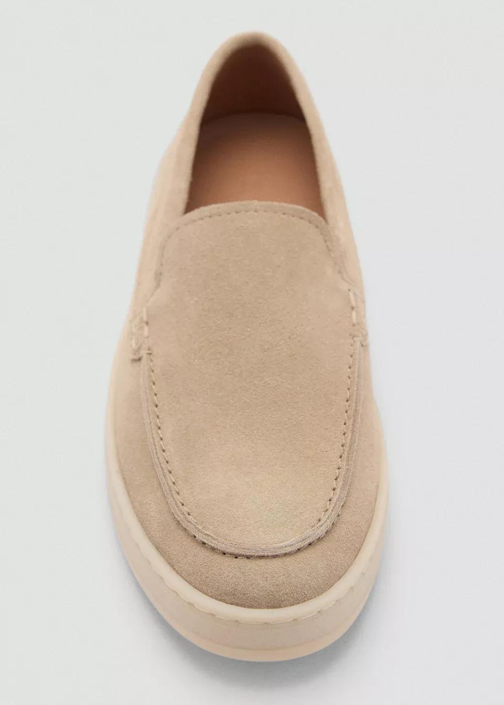 Brown Lt Pastel Split Leather Shoes, , large image number 3