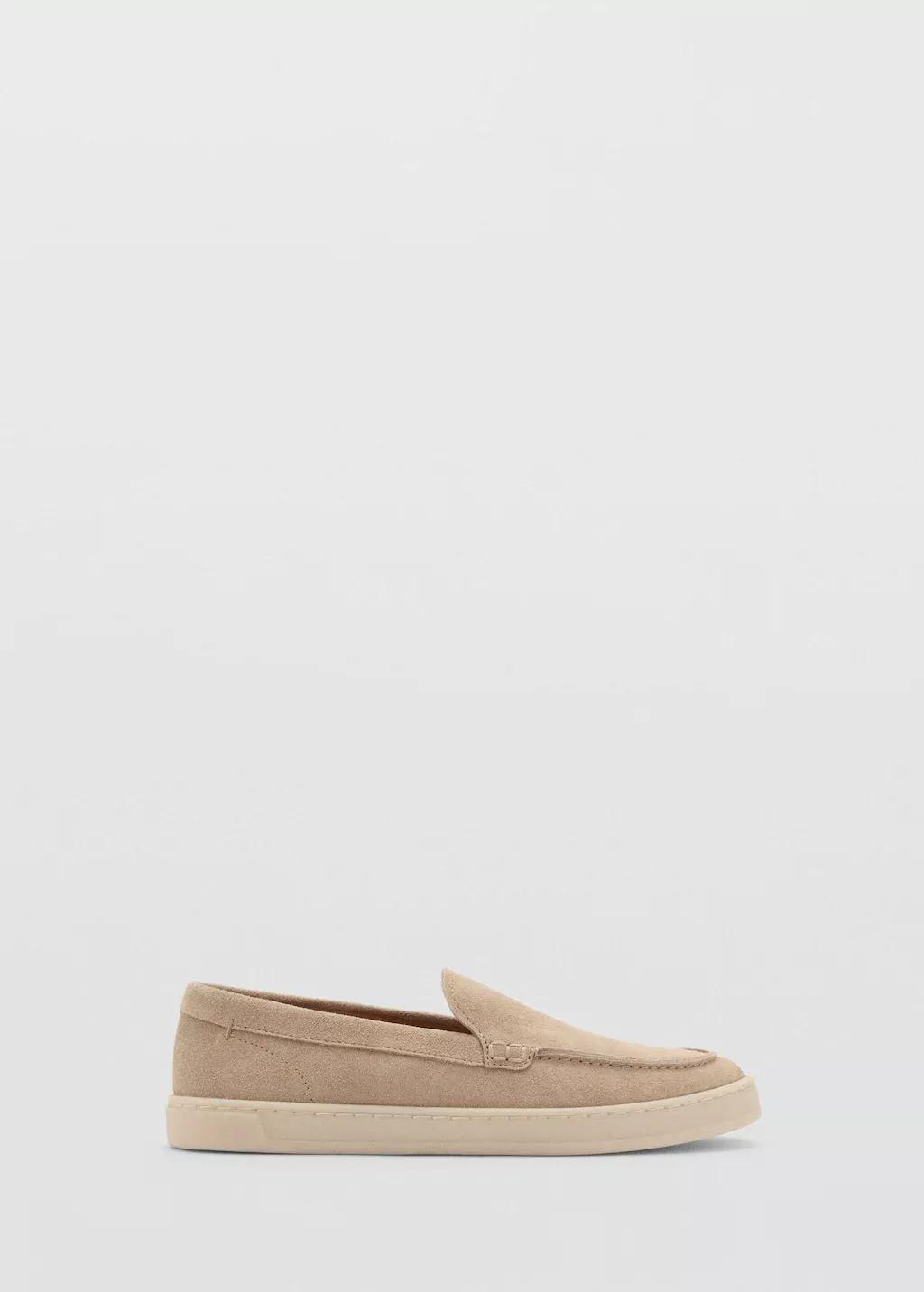 Brown Lt Pastel Split Leather Shoes, , large image number 4