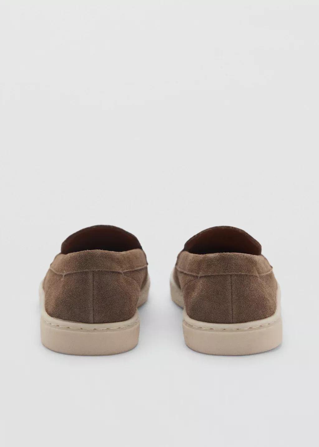 Brown Split Leather Shoes, , large image number 1