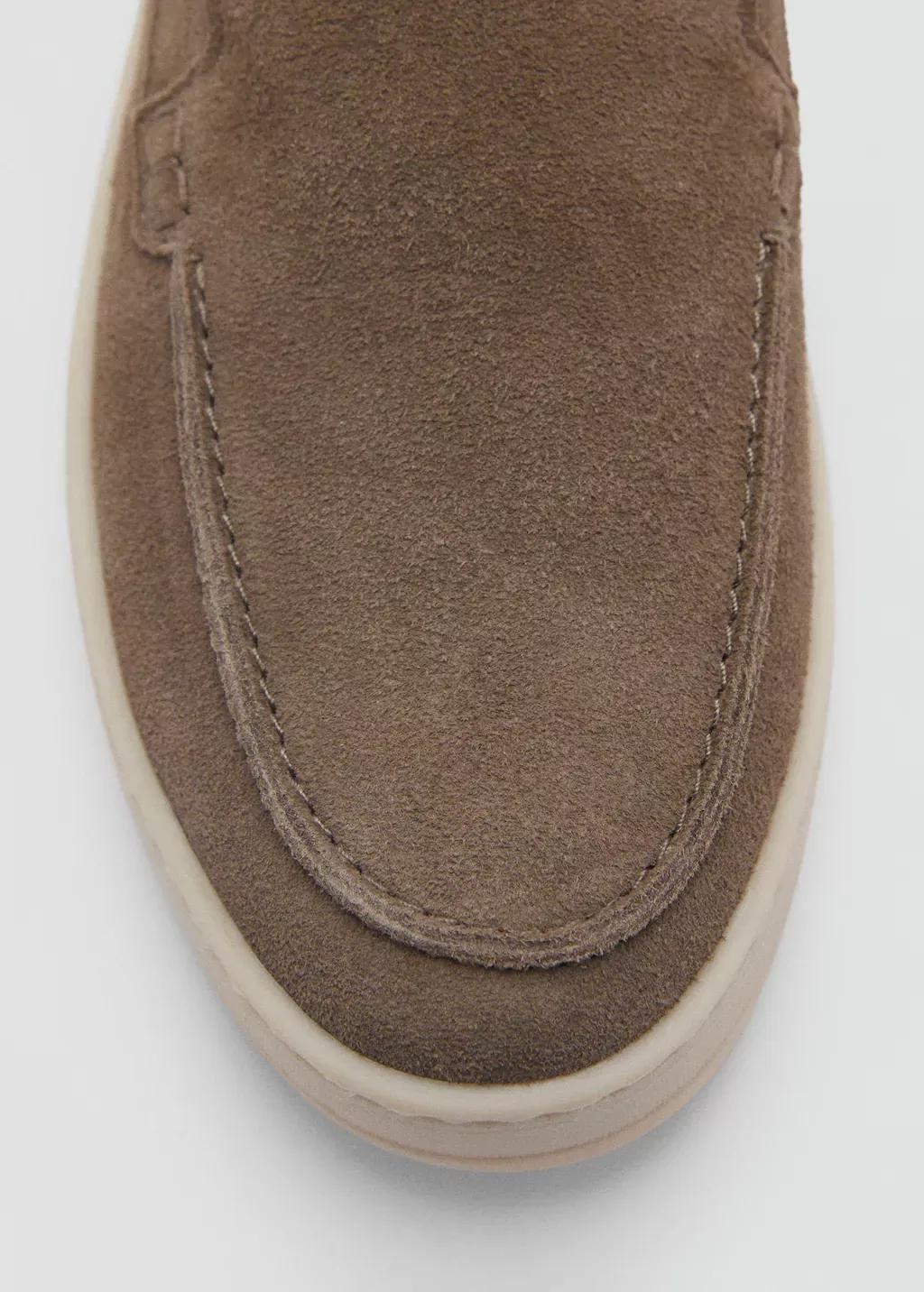 Brown Split Leather Shoes, , large image number 3