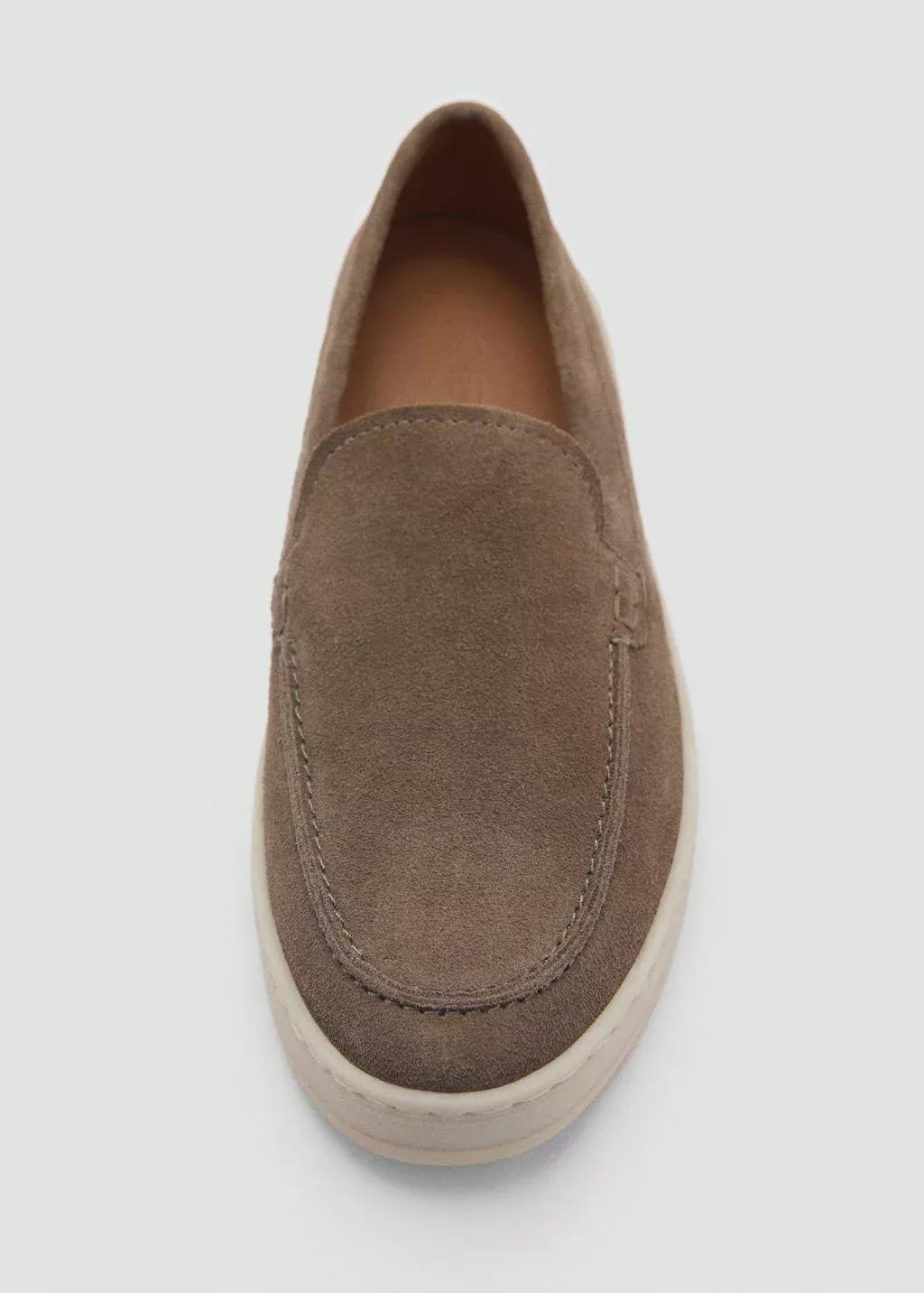 Brown Split Leather Shoes, , large image number 5