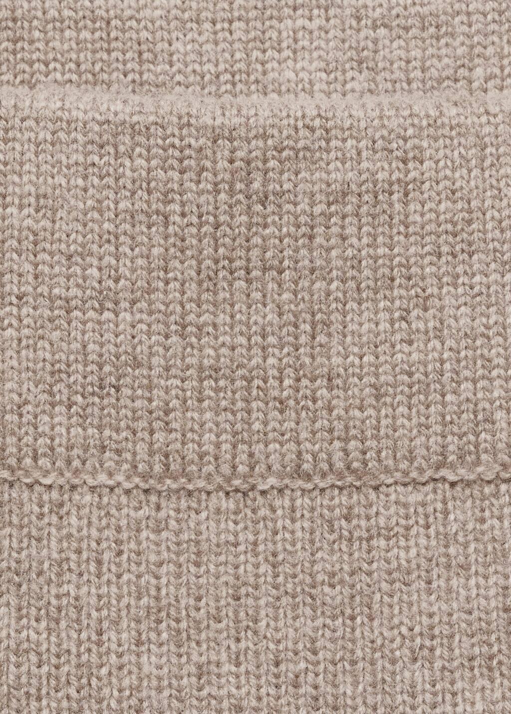 Brown Lt Pastel Wool-Blend Midi-Skirt, , large image number 5