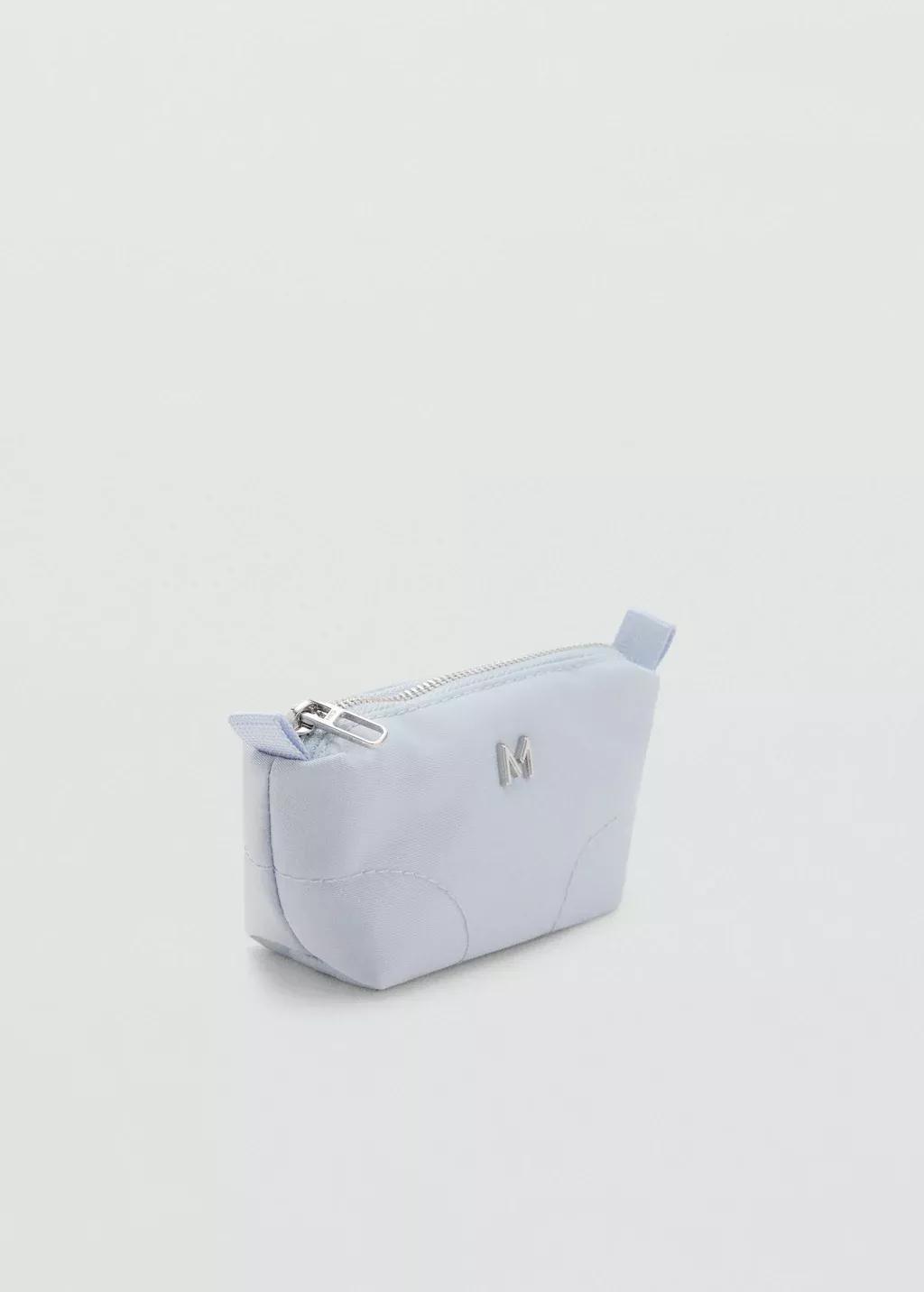 Blue Lt Pastel Logo Coin Purse With Zip, Light-Pastel Blue, large image number 0
