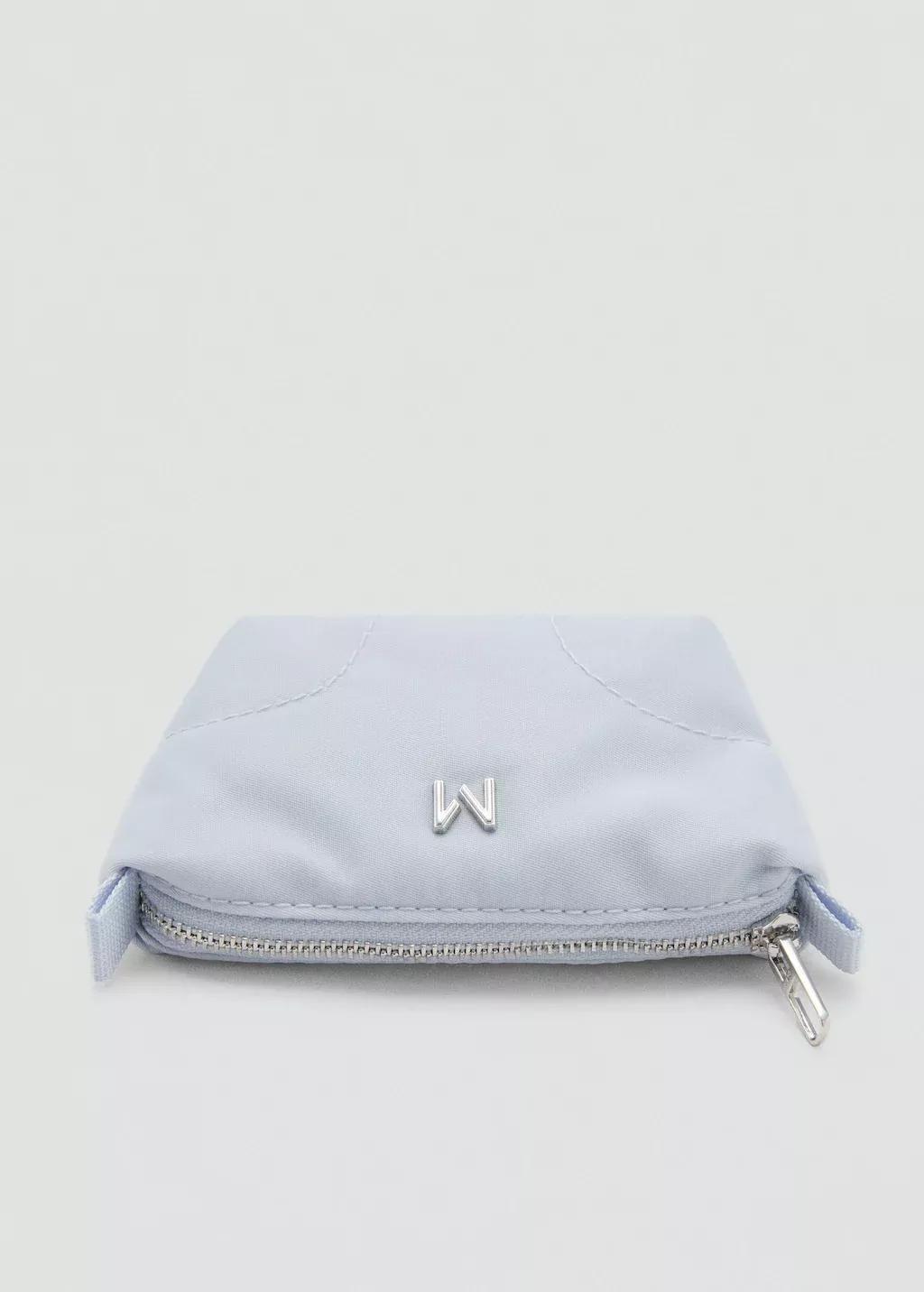 Blue Lt Pastel Logo Coin Purse With Zip, Light-Pastel Blue, large image number 1