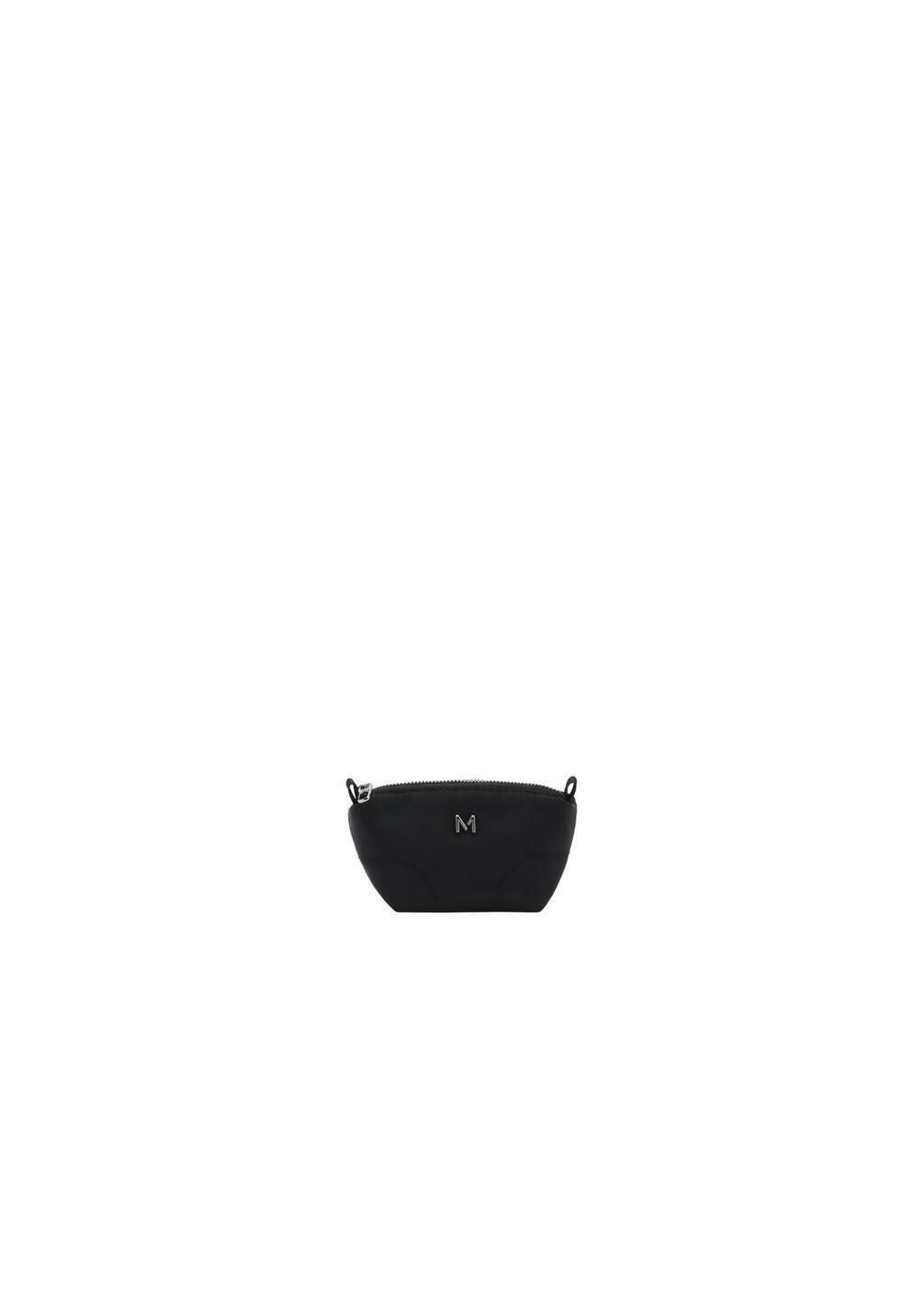 Black Logo Coin Purse With Zip, Black, large image number 3