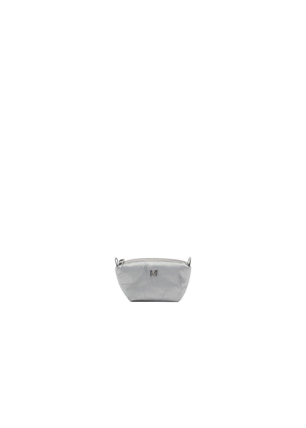 Silver Logo Coin Purse With Zip, Silver, large image number 3
