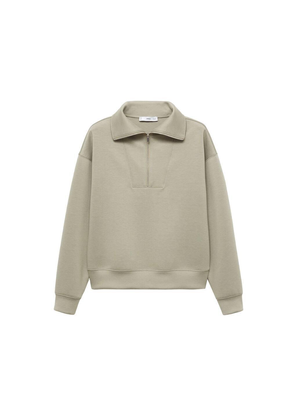 Khaki Relaxed Casual Sweatshirt, , large image number 3