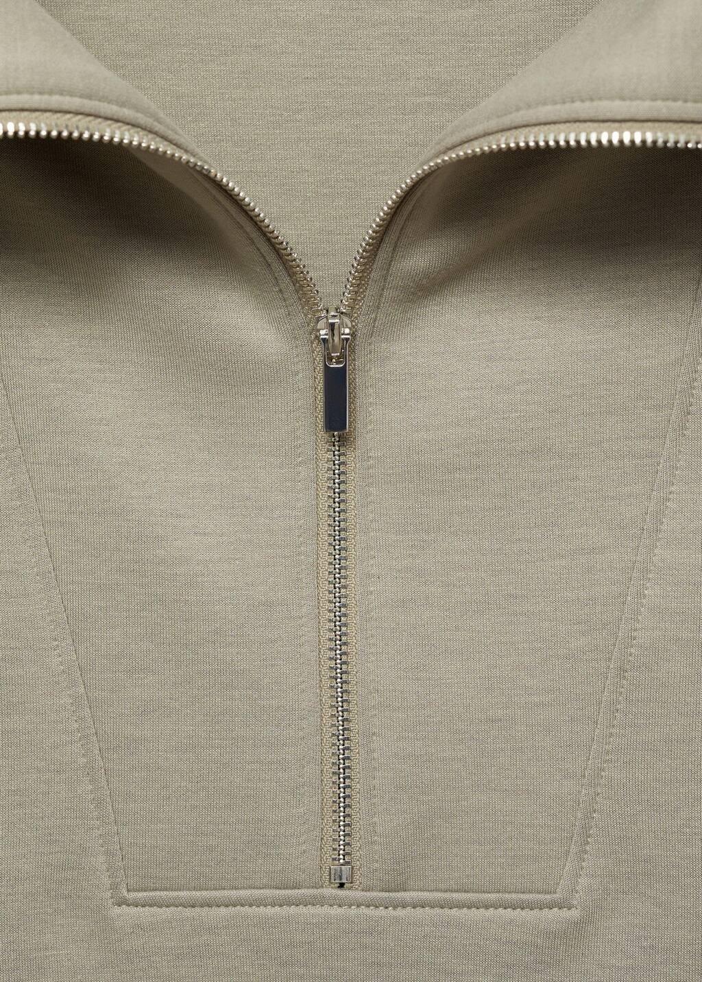 Khaki Relaxed Casual Sweatshirt, , large image number 4