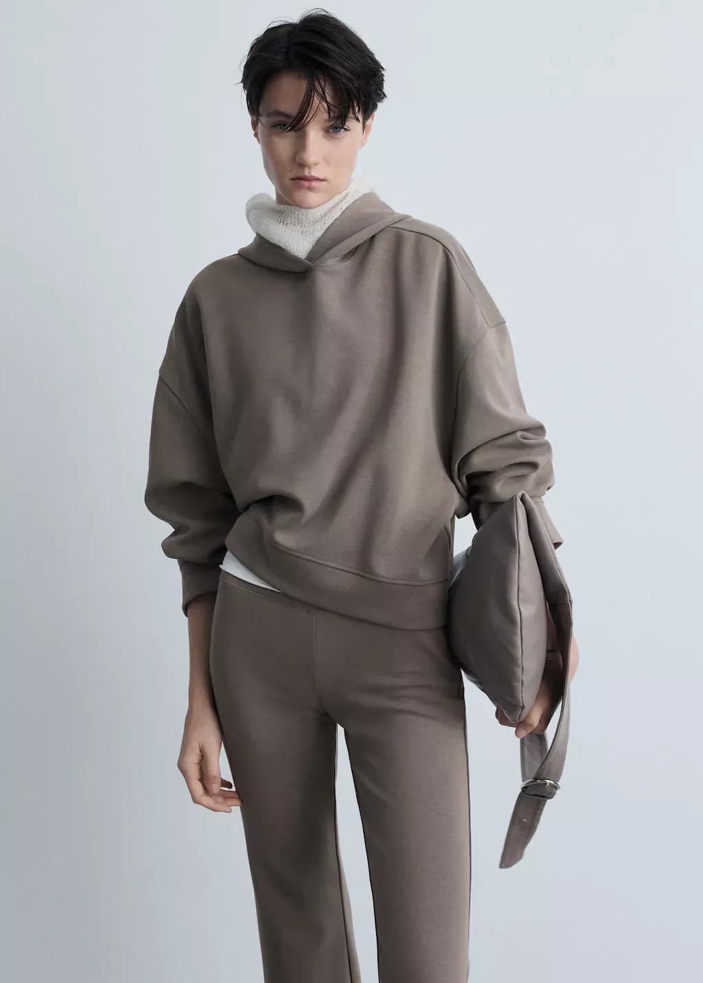 Brown Oversized Hoodie, , large image number 0