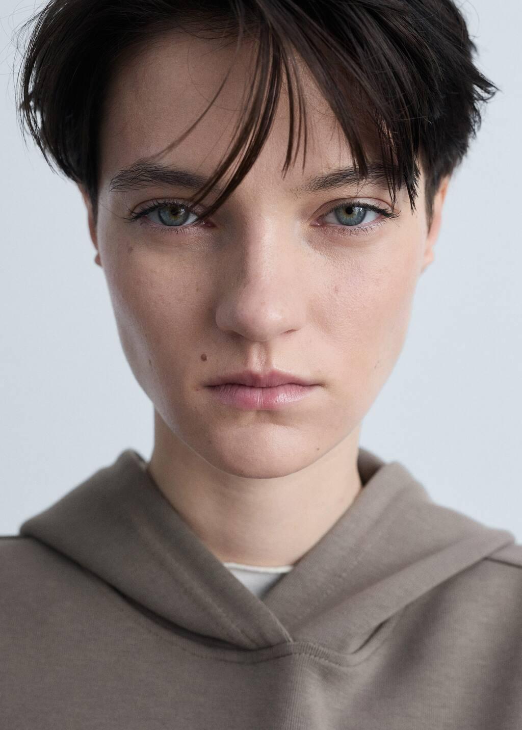 Brown Oversized Hoodie, , large image number 1