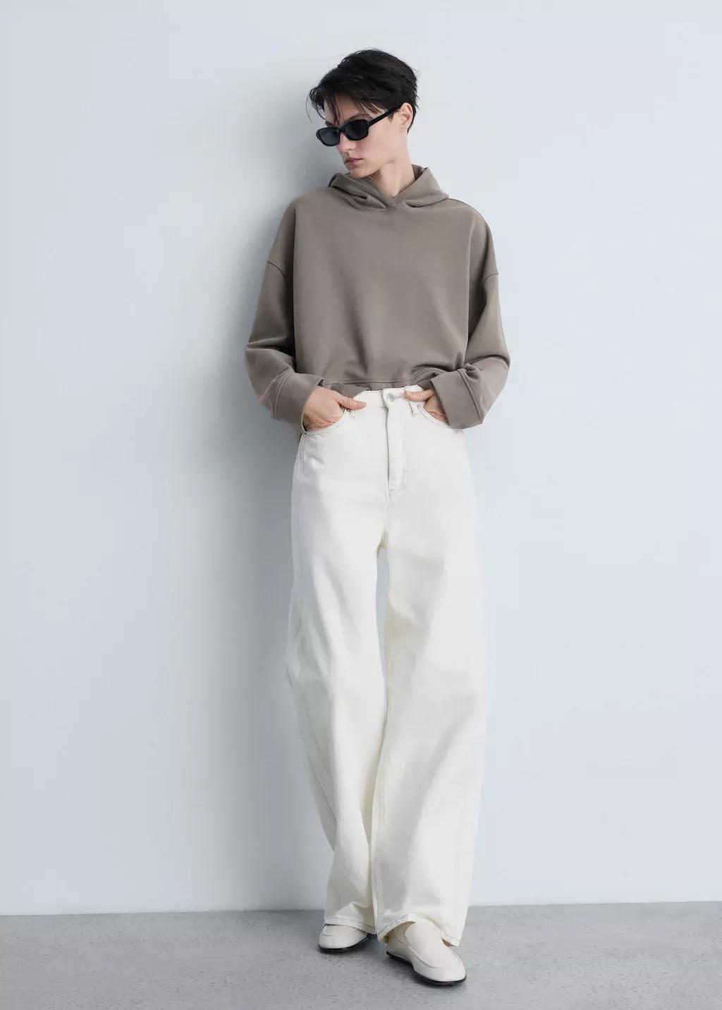 Brown Oversized Hoodie, , large image number 2