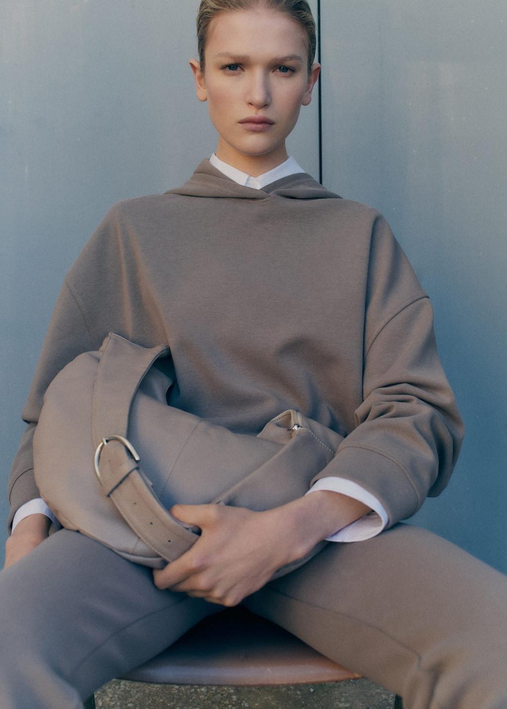 Brown Oversized Hoodie, , large image number 5