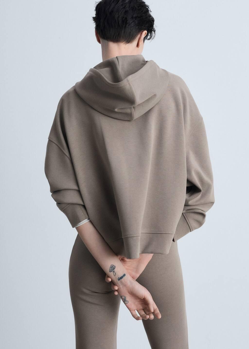 Brown Oversized Hoodie, , large image number 6