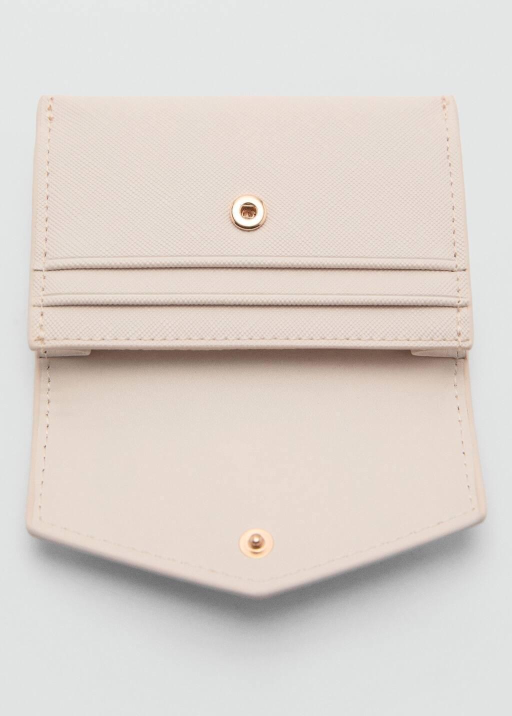 White Saffiano-Effect Cardholder, Natural White, large image number 1