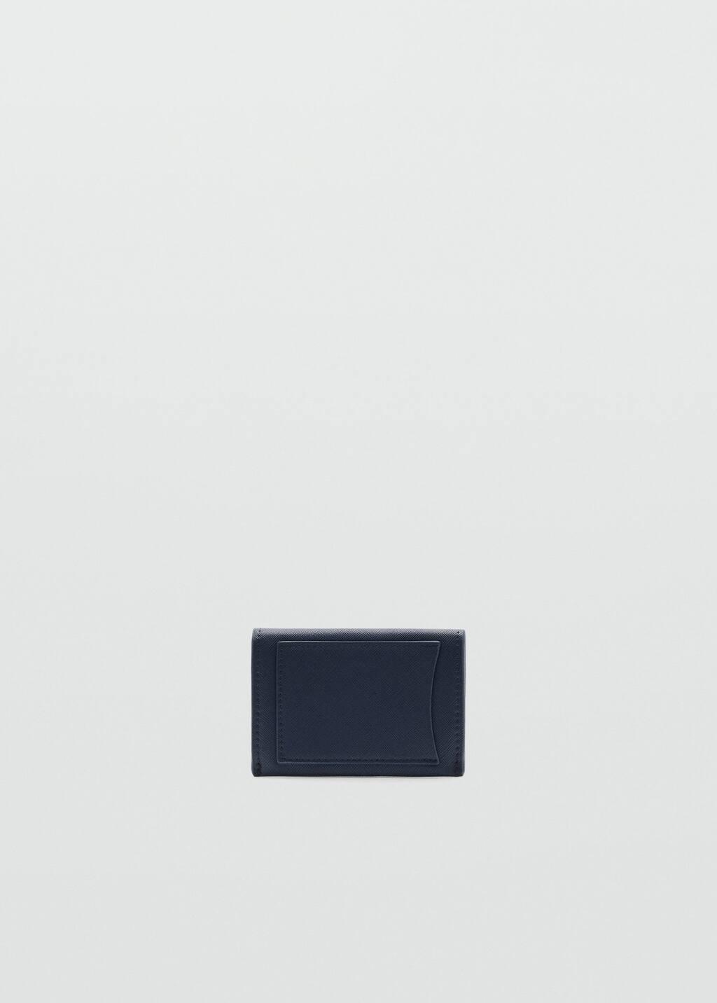 Blue Saffiano-Effect Cardholder, Medium Blue, large image number 4