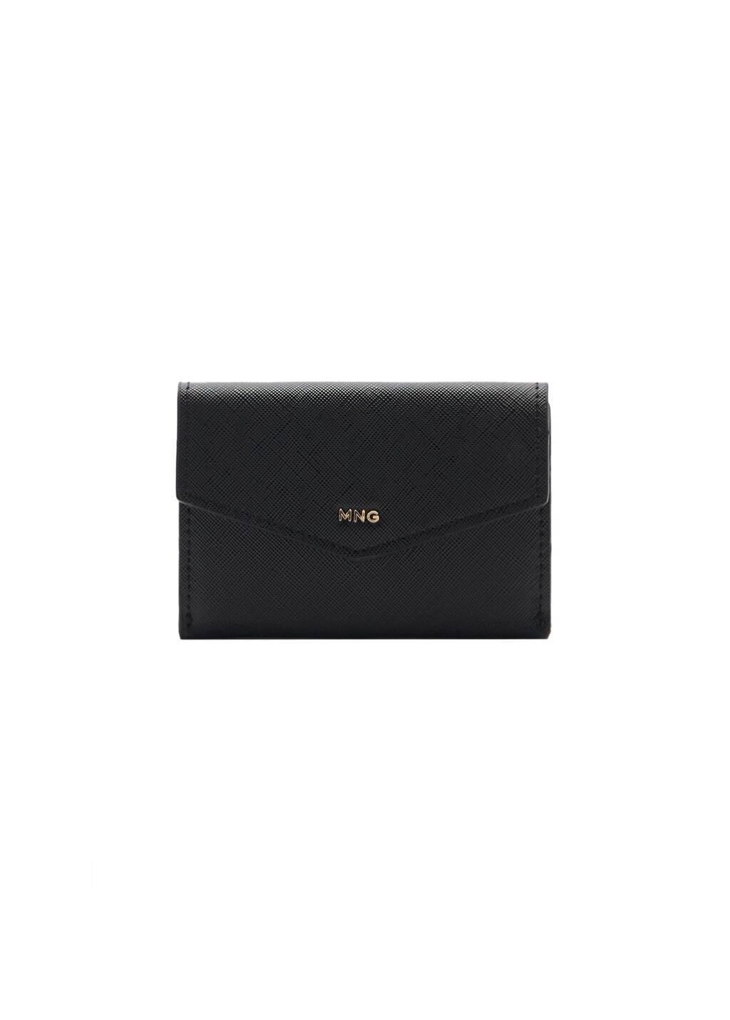 Black Saffiano-Effect Cardholder, Black, large image number 2