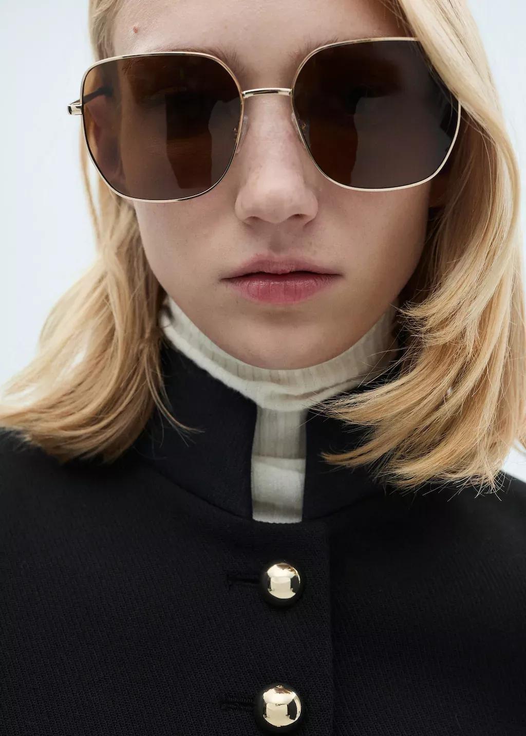 Black Jacket With Jewel-Button Strip Collar, , large image number 1