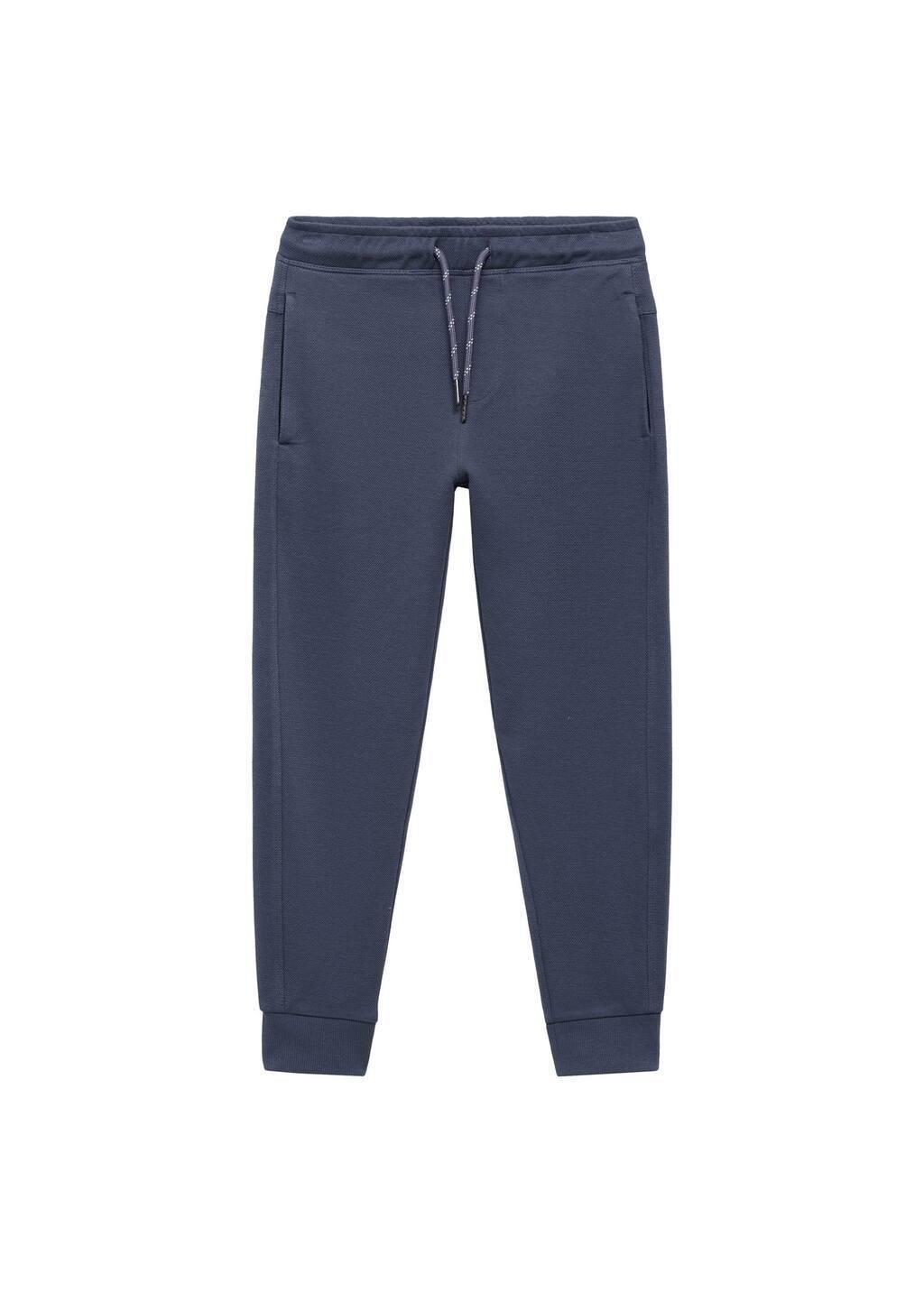 Blue Drawstring Jogger Trousers, Kids Boy, , large image number 0