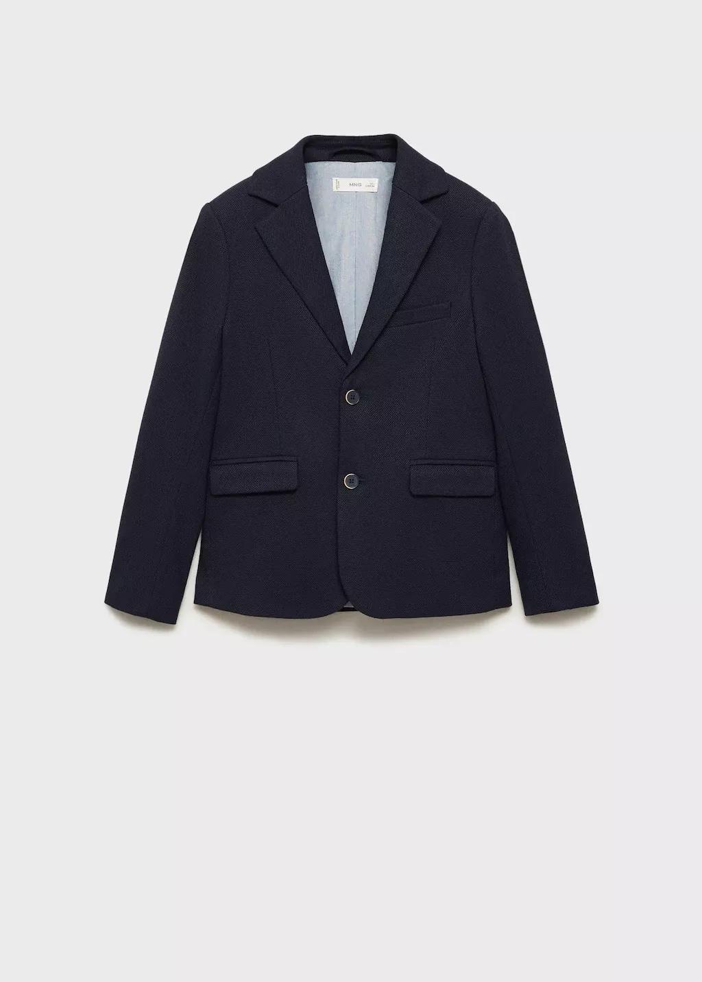 Navy Classic Suit Jacket, Kids Boy, , large image number 0