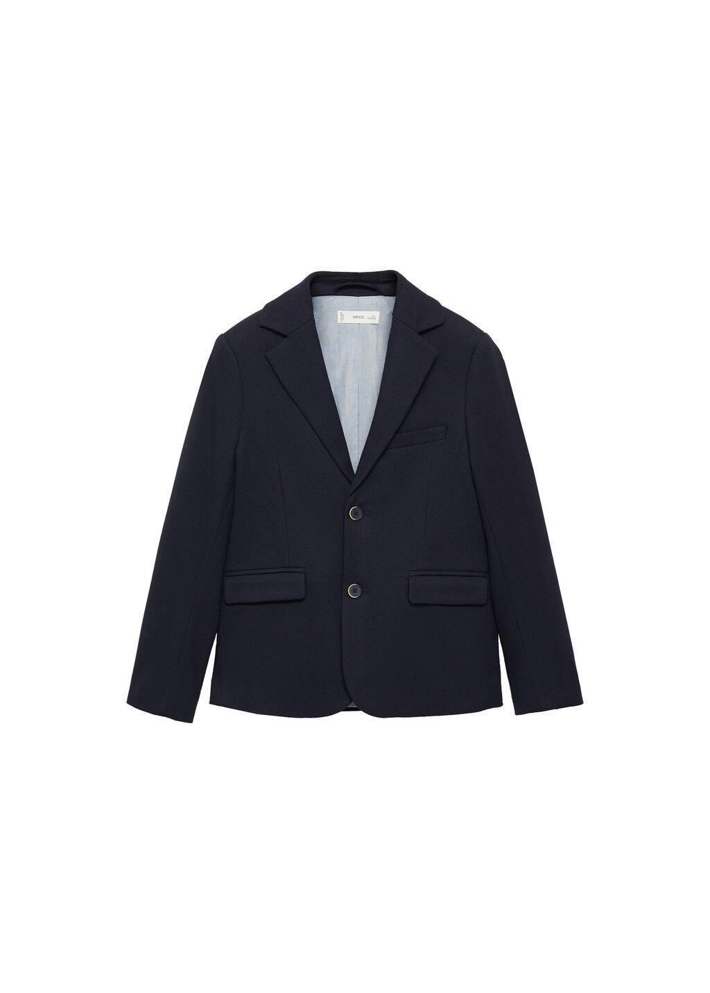 Navy Classic Suit Jacket, Kids Boy, , large image number 0