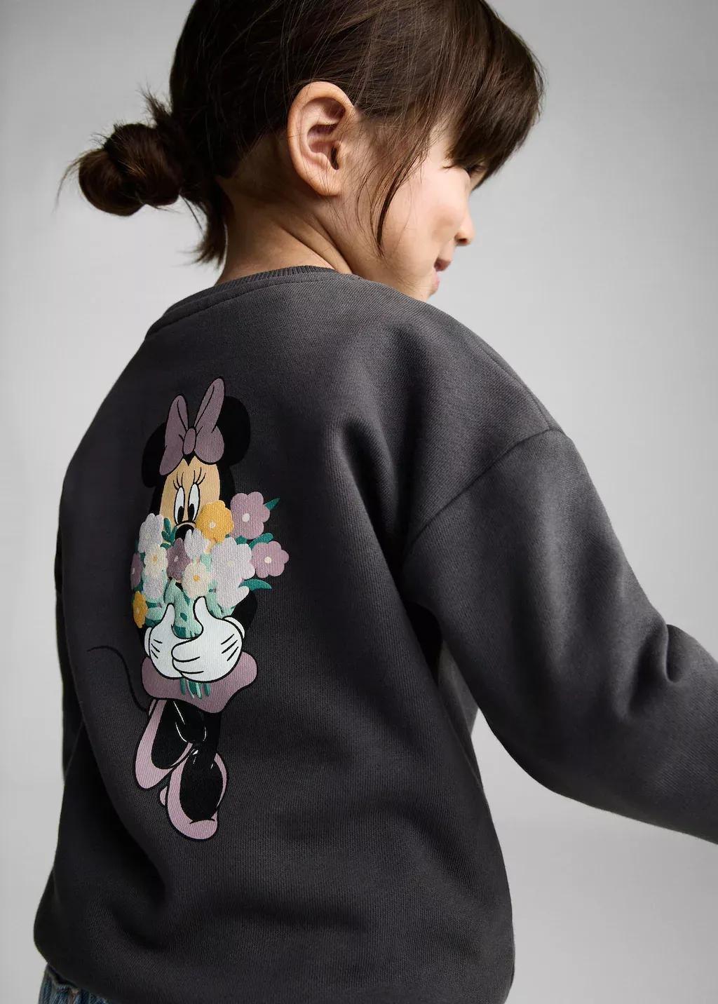 Grey Mickey Mouse Sweatshirt, Baby Girl, , medium