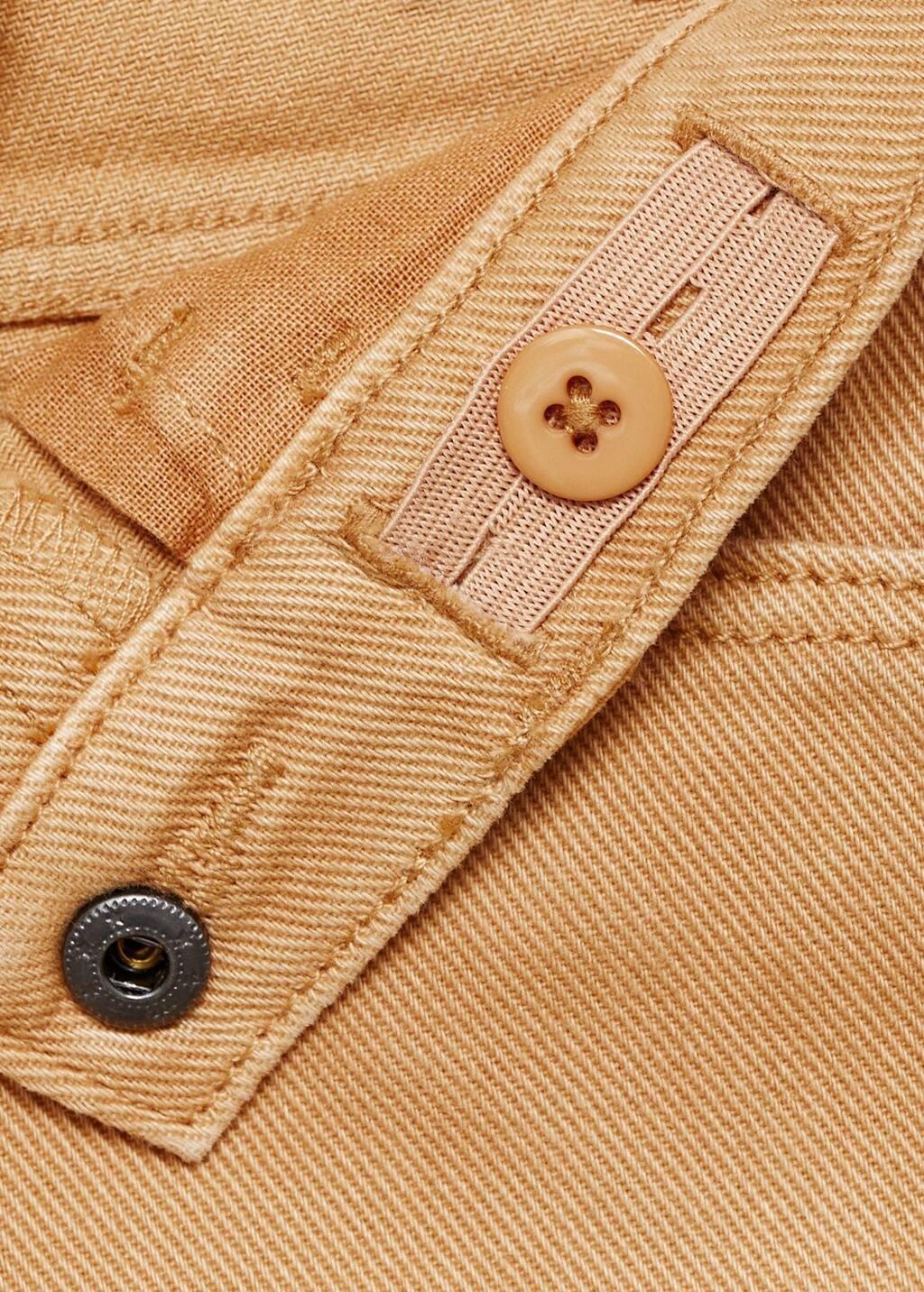 Brown Skinny Cotton Trousers, Baby Boy, Medium Brown, large image number 1