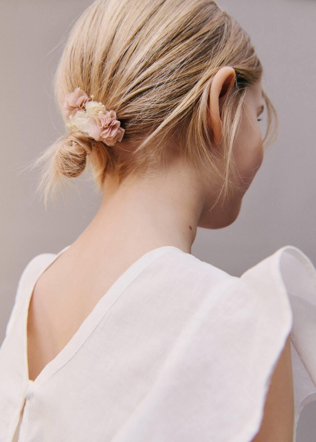 Pink Lt Pastel Pack Of 2 Floral Hair Clips, Baby Girl, Light-Pastel Pink, large image number 2