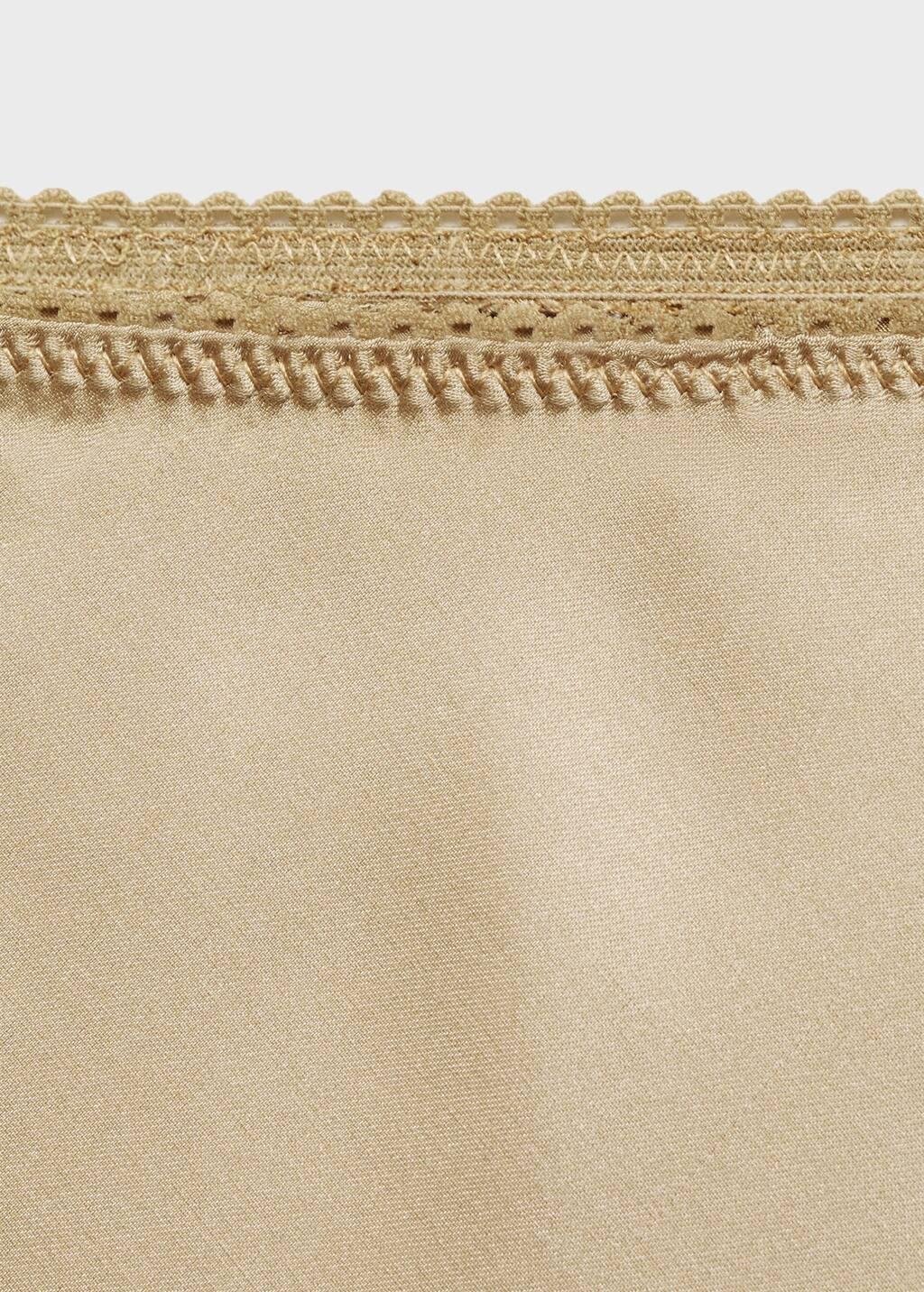 Gold Satin Long Skirt, , large image number 2