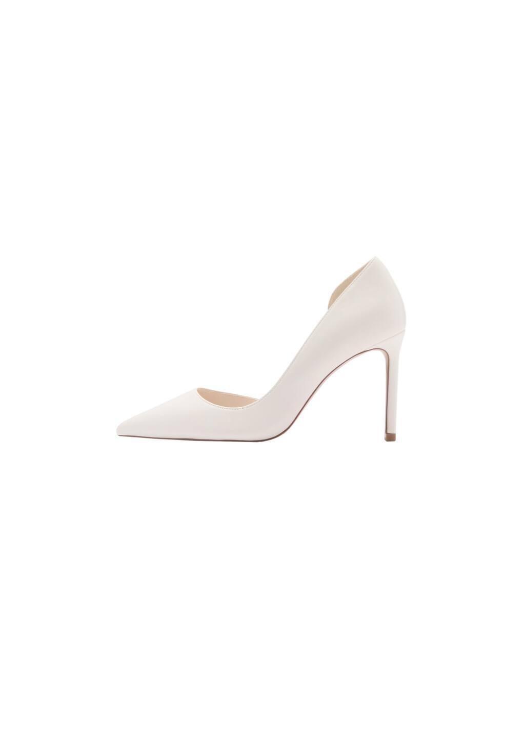 White Asymmetrical Heeled Shoes, , large image number 3