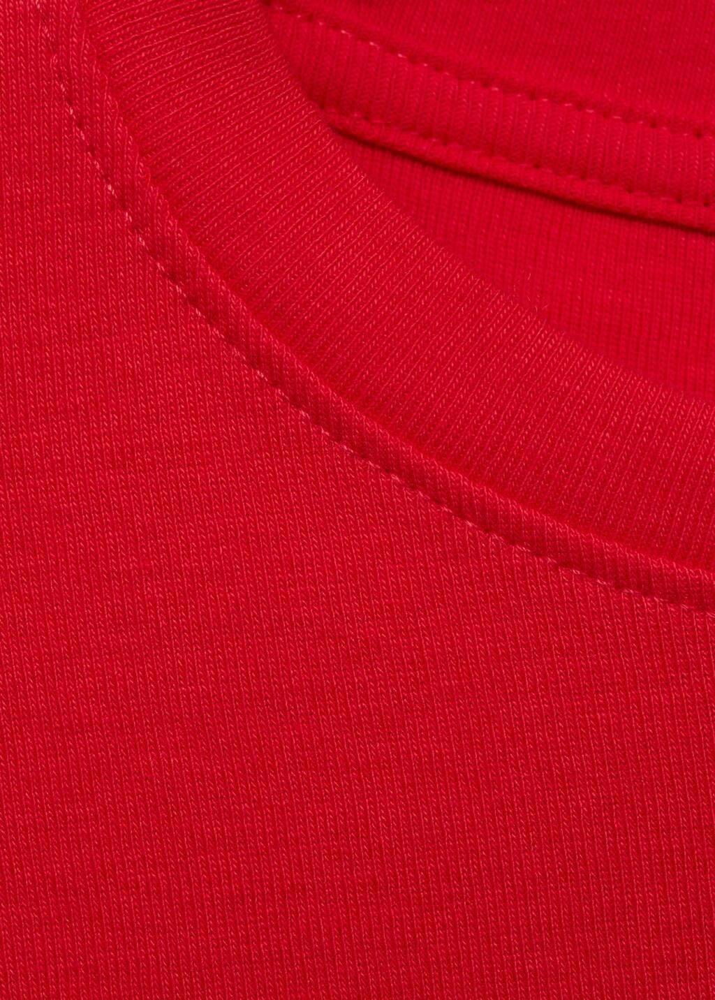 Red Fitted Cotton T-Shirt, , large image number 2