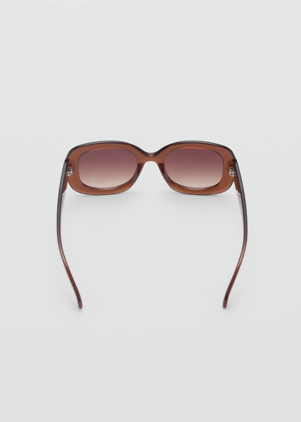 Brown Squared Frame Sunglasses, Brown, large image number 1