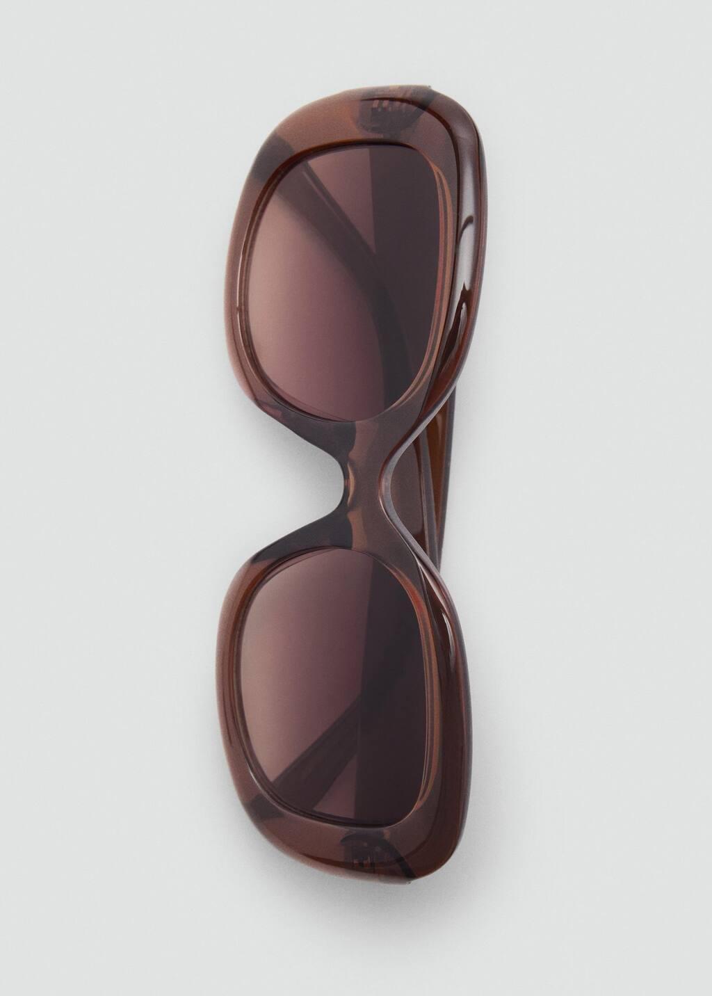 Brown Squared Frame Sunglasses, Brown, large image number 2