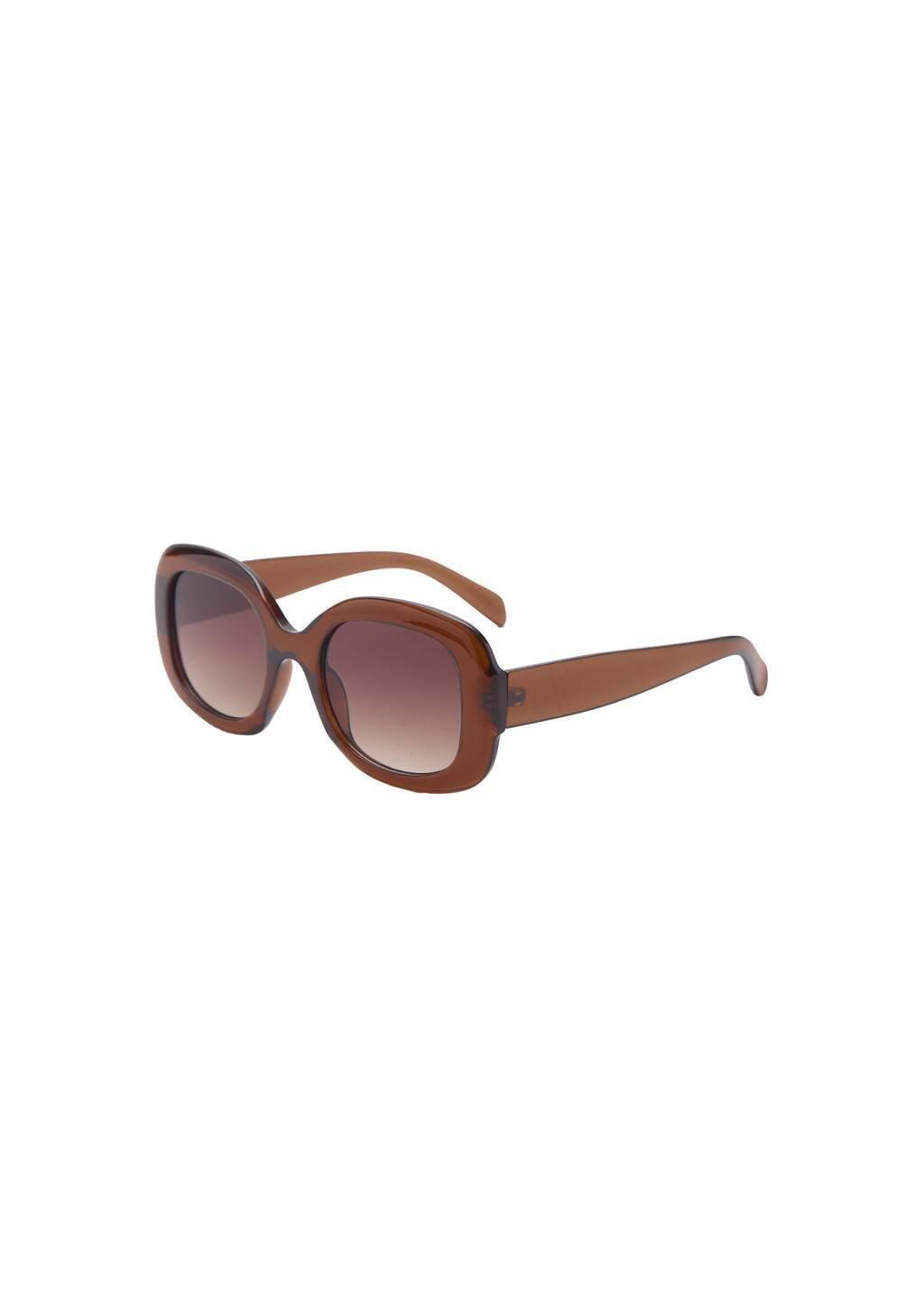 Brown Squared Frame Sunglasses, Brown, large image number 3