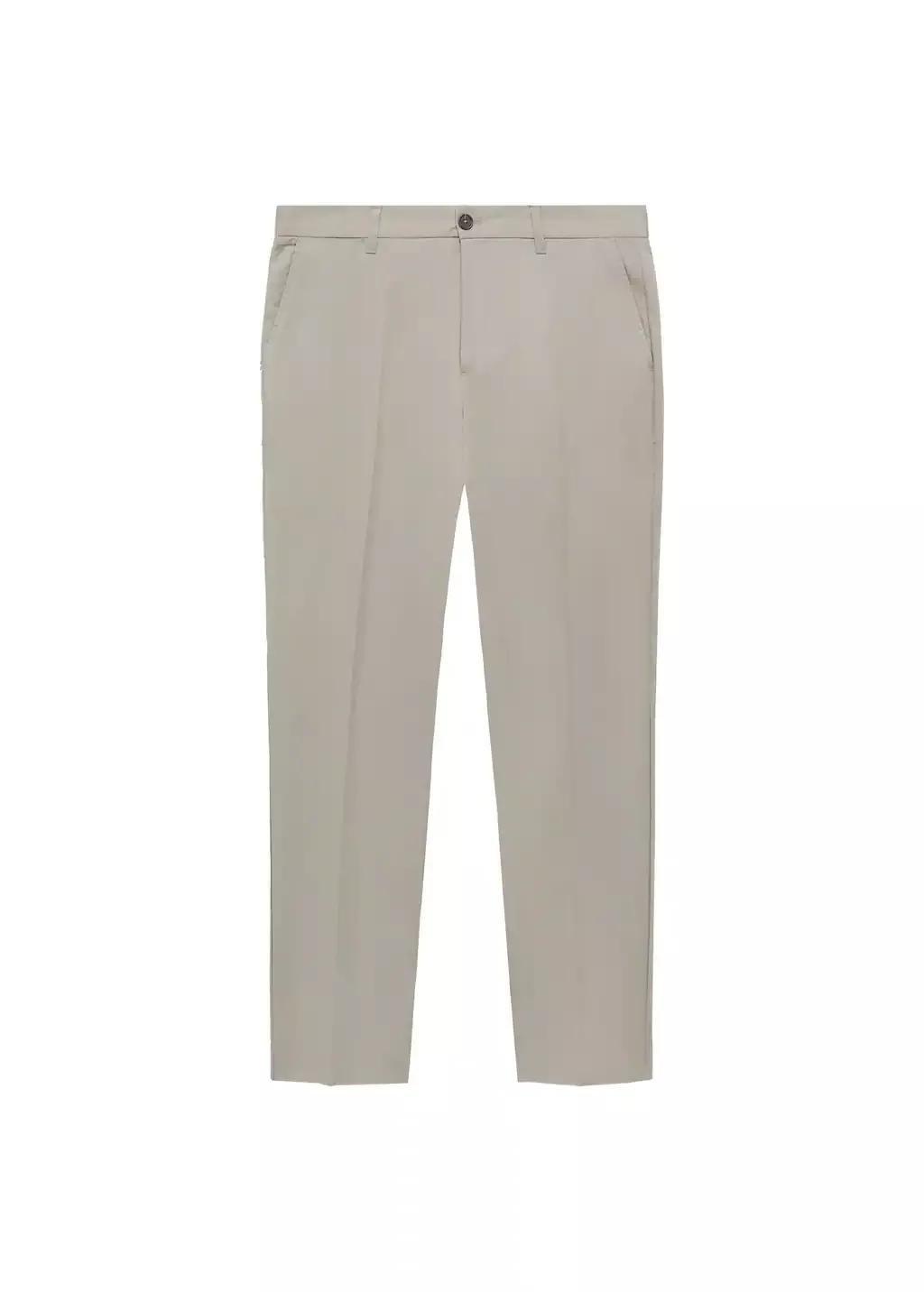 White Dublino Slim-Fit Chino Trousers, , large image number 3