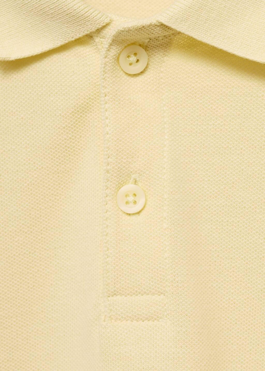Yellow Short-Sleeved Cotton Polo Shirt, Kids Boy, , large image number 2