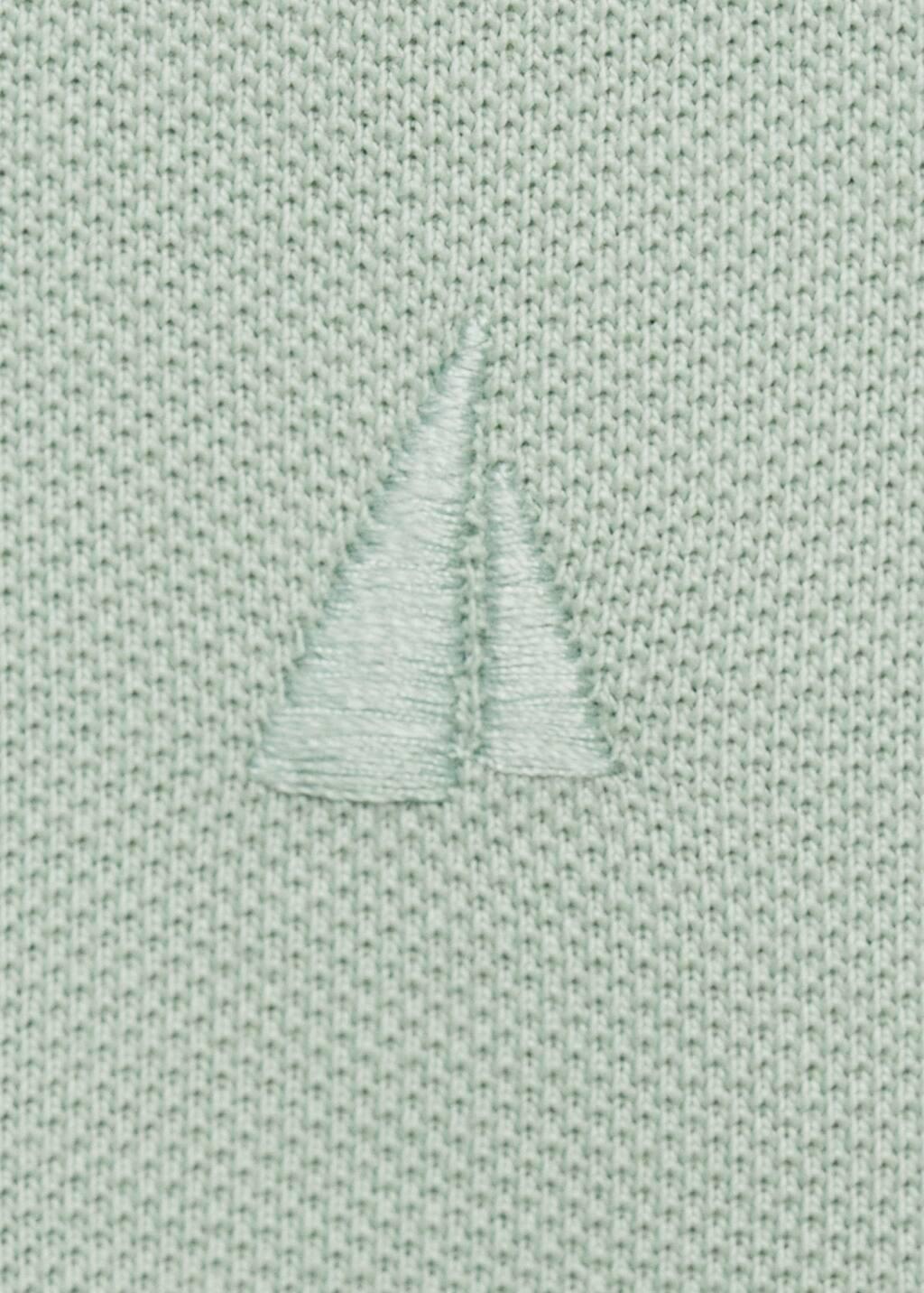 Green Short-Sleeved Cotton Polo Shirt, Kids Boy, , large image number 2