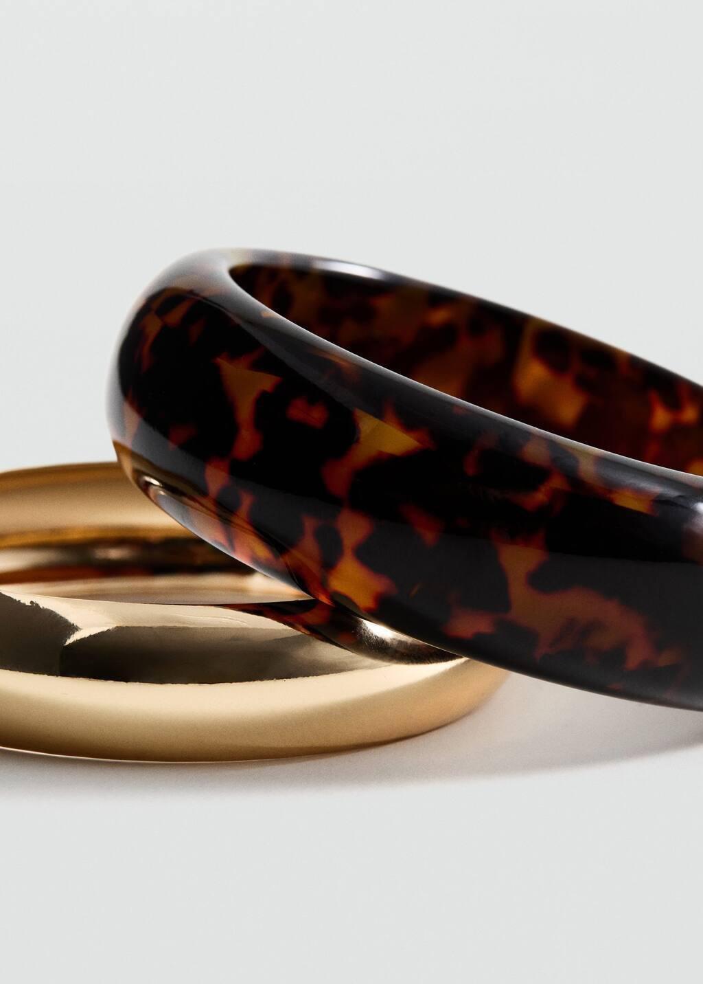 Set Of 2 Bangle Bracelets, 0201_OR, large image number 0