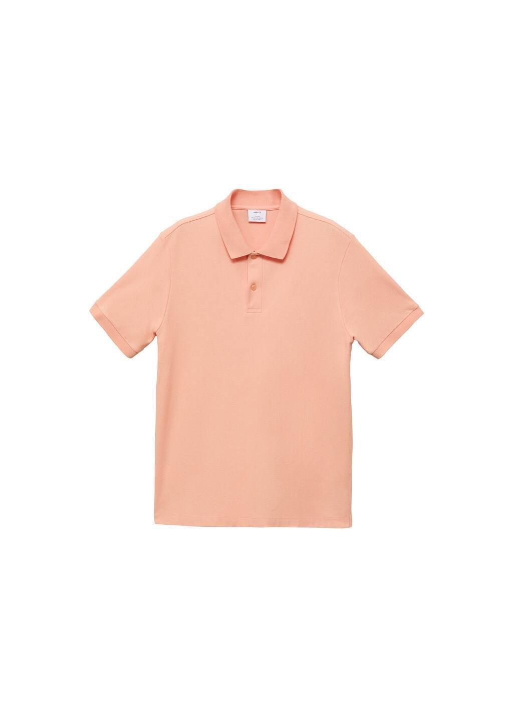 Pastel Pink Cotton Pique Polo, , large image number 3